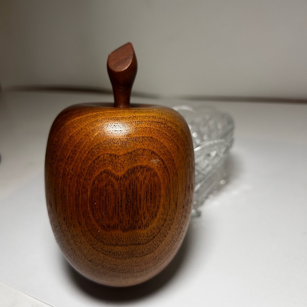 Mid-Century Wooden Apple
